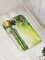 Ambesonne Spa Bath Mat, Meditation and Picture of Bamboo Stalks Candle and Basalt Stones Theraphy Relaxing, Plush Bathroom Decor Mat with Non Slip Backing, 29.5" X 17.5", Green Yellow